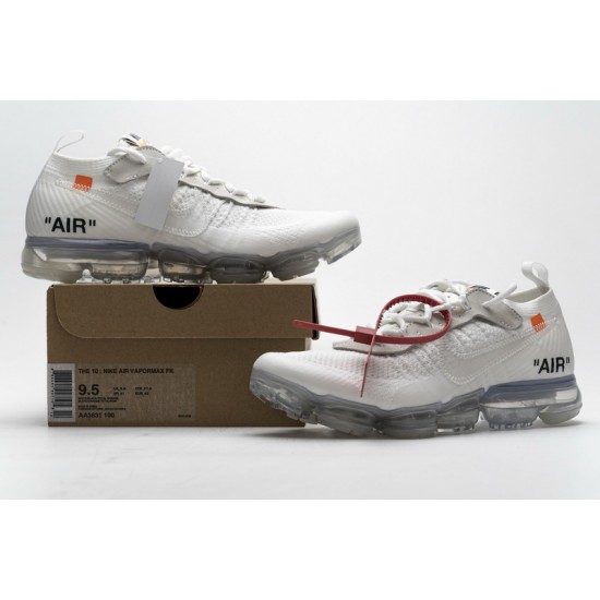 Off-White x Nike Air VaporMax 2018 "Part 2" All White AA3831-100
