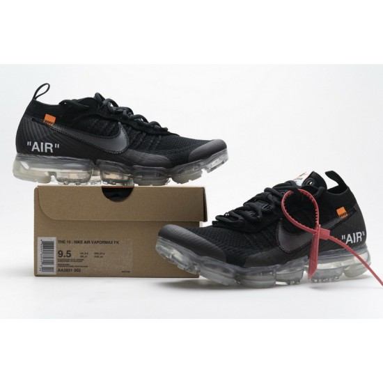 Off-White x Nike Air VaporMax 2018 "Part 2" Black White AA3831-002