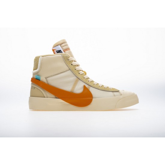 Off-White x Nike Blazer "All Hallows Eve" White Orange AA3832-700