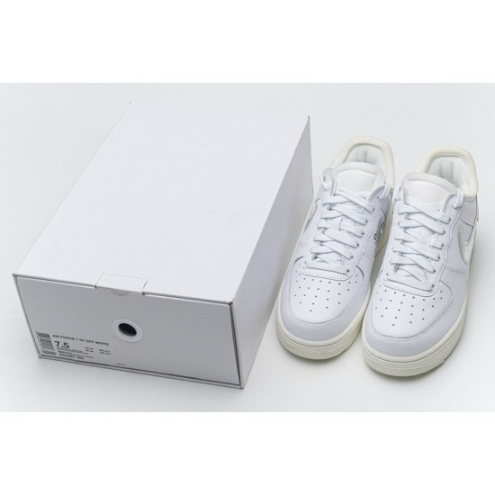Off-White x Nike Air Force 1 07 Low "Conplex Con" White Silver AO4297-100