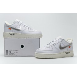 Off-White x Nike Air Force 1 07 Low "Conplex Con" White Silver AO4297-100