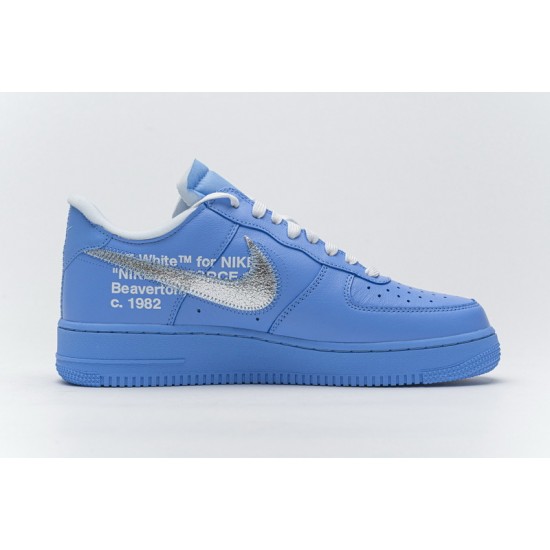 Off-White x Nike Air Force 1 07 Low "MCA" Blue Silver CI1173-400