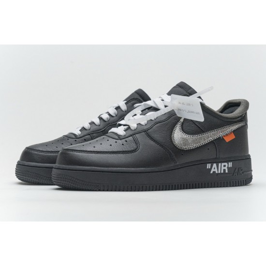Off-White x Nike Air Force 1 07 Low "MOMA" Black Silver AV5210-001