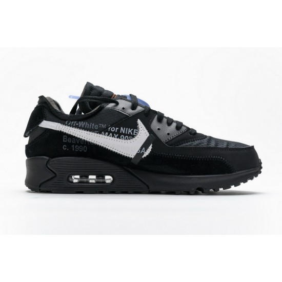 Off-White x Nike Air Max 90 "Black" All Black AA7293-001