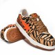 A Bathing Ape Sk8 Low Black Orange Brown Women Men Sneaker