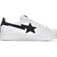 A Bathing Ape Sk8 Low White Black Women Men Sneaker