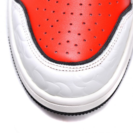 A Bathing Ape Sk8 Low White Red Grey Women Men Sneaker