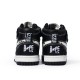 A Bathing Ape Sk8 High Black White Women Men Sneaker