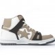 A Bathing Ape Sk8 High Brown White Black Women Men Sneaker