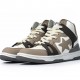 A Bathing Ape Sk8 High Brown White Black Women Men Sneaker