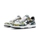 A Bathing Ape Sk8 Low Army Green White Black Women Men Sneaker