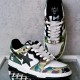 A Bathing Ape Sk8 Low Army Green White Black Women Men Sneaker