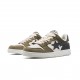 A Bathing Ape Sk8 Low Beige Black Army Green Women Men Sneaker