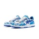 A Bathing Ape Sk8 Low Blue White Deep Blue Women Men Sneaker