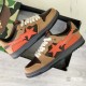 A Bathing Ape Sk8 Low Brown Orange Black Women Men Sneaker