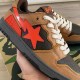 A Bathing Ape Sk8 Low Brown Orange Black Women Men Sneaker