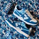 A Bathing Ape Sk8 Low Ltblue White Women Men Sneaker