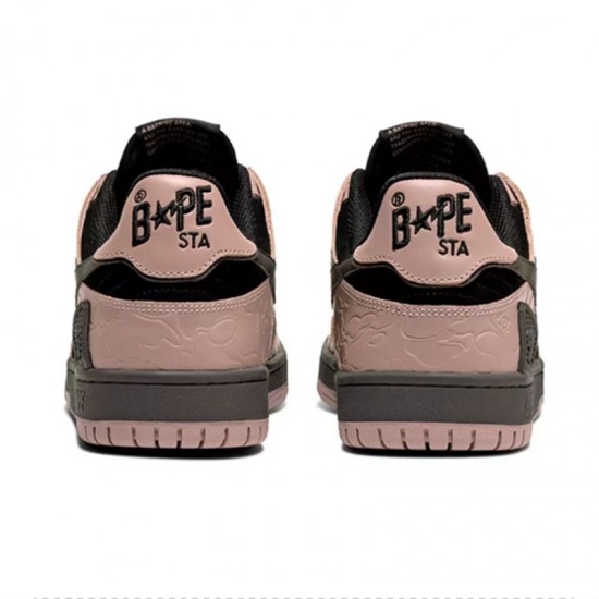 A Bathing Ape Sk8 Low Ltpink Black Grey Women Men Sneaker