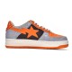 A Bathing Ape Low Grey Orange Women Men Sneaker