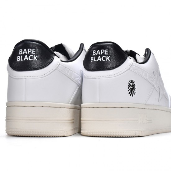 A Bathing Ape Low White Black Women Men Sneaker