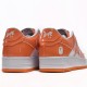 A Bathing Ape Low White Orange Women Men Sneaker