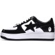 A Bathing Ape Low Black White Women Men Sneaker