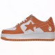 A Bathing Ape Low White Orange Women Men Sneaker