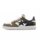 A Bathing Ape Sk8 Low Beige Black Army Green Women Men Sneaker