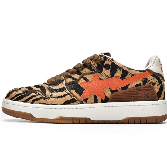 A Bathing Ape Sk8 Low Black Orange Brown Women Men Sneaker