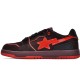 A Bathing Ape Sk8 Low Brown And Red Women Men Sneaker