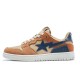 A Bathing Ape Sk8 Low Brown Blue Women Men Sneaker