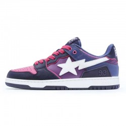 A Bathing Ape Sk8 Low Peach Purple White Deep Blue Women Men Sneaker