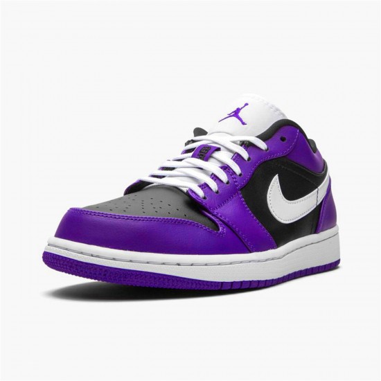 Nike Air Jordan 1 Retro Low Court Purple 553558 501 Court PurpleWhite Black AJ1