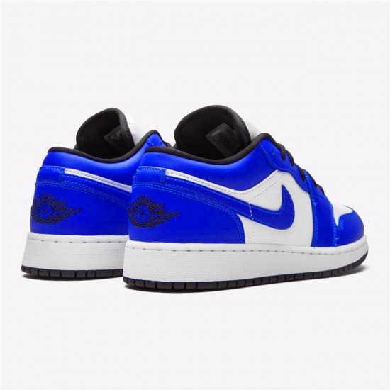 Nike Air Jordan 1 Retro Low Game Royal 553560 124 WhiteGame Royal Black AJ1