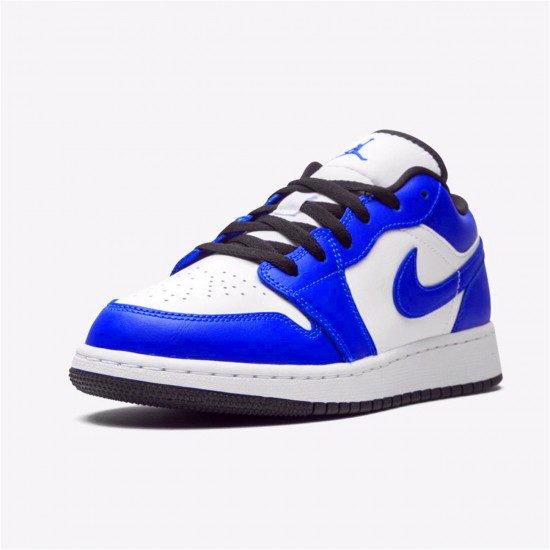 Nike Air Jordan 1 Retro Low Game Royal 553560 124 WhiteGame Royal Black AJ1