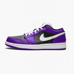 Nike Air Jordan 1 Retro Low Court Purple 553558 501 Court PurpleWhite Black AJ1