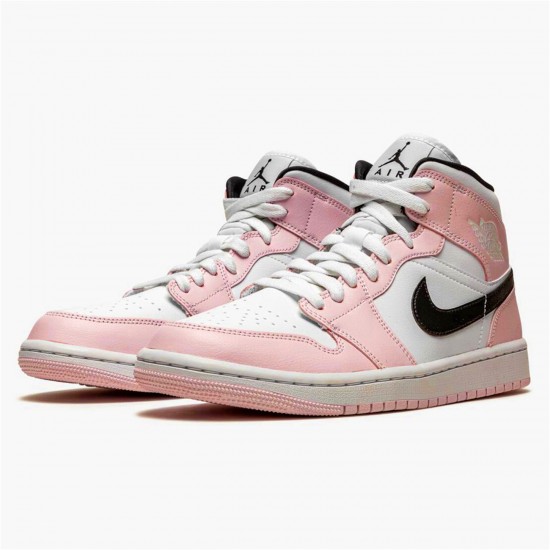 Nike Air Jordan 1 Mid Barely Rose BQ6472 500 For Sale