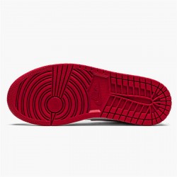 Nike Air Jordan 1 Mid Bred Toe BlackGym Red White 554724 066 AJ1 Sneakers