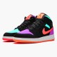 Nike Air Jordan 1 Mid Candy BlackTotal Orange 554725 083 AJ1