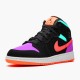 Nike Air Jordan 1 Mid Candy BlackTotal Orange 554725 083 AJ1