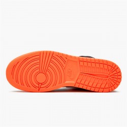 Nike Air Jordan 1 Mid Candy BlackTotal Orange 554725 083 AJ1