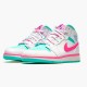 Nike Air Jordan 1 Mid Digital Pink WhiteDigital Pink Aurora Gree 555112 102 AJ1