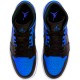 Nike Air Jordan 1 Mid Hyper Royal Tumbled Leather 554724 077 AJ1 Mens Jordan Sneakers