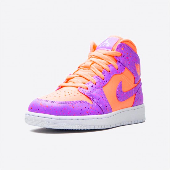 Nike Air Jordan 1 Mid SE Atomic Pulse Orange PulseAtomic Violet AV5174 800 AJ1