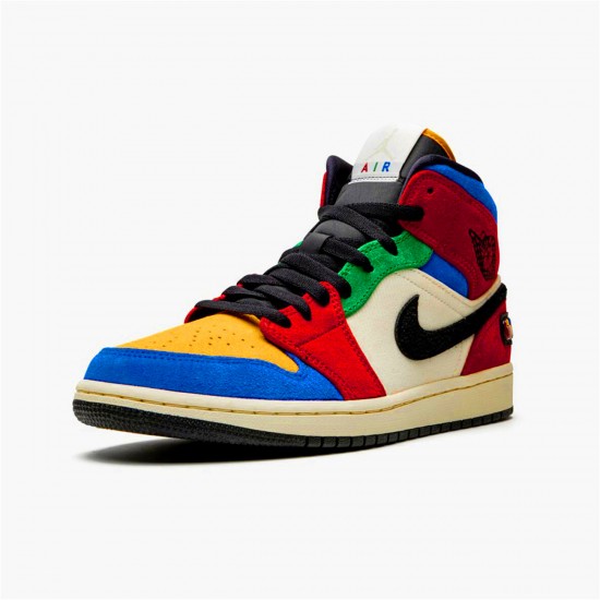 Nike Air Jordan 1 Mid SE Fearless Blue the Great MulticolorMulticolor CU2805 100 AJ1