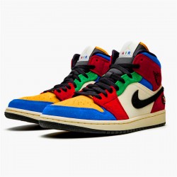 Nike Air Jordan 1 Mid SE Fearless Blue the Great MulticolorMulticolor CU2805 100 AJ1