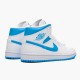 Nike Air Jordan 1 Mid UNC University BlueWhite AJ1 Sneakers BQ6472 114