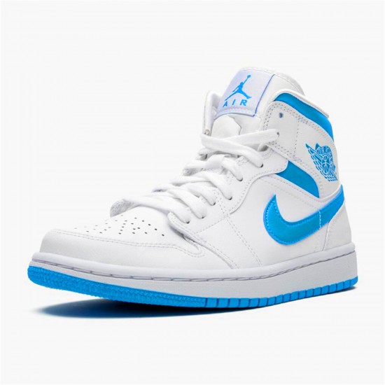 Nike Air Jordan 1 Mid UNC University BlueWhite AJ1 Sneakers BQ6472 114