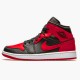 Nike Air Jordan 1 Mid Banned 2020 554724 074 Black University Red Black Whi AJ1