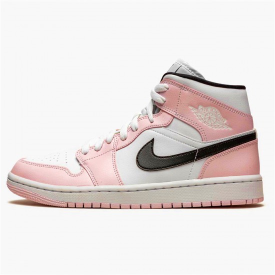 Nike Air Jordan 1 Mid Barely Rose BQ6472 500 For Sale